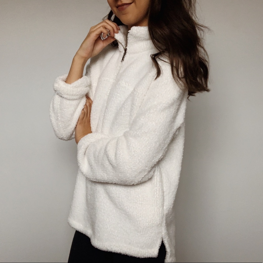 White Sherpa Cozy Sweater